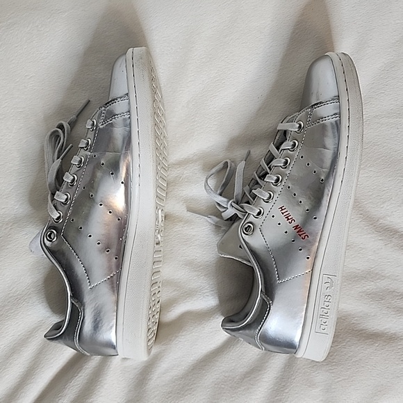 RARE Adidas Stan Smith Space Suit Silver Sneakers Athletic Luxury Limited - Picture 11 of 15
